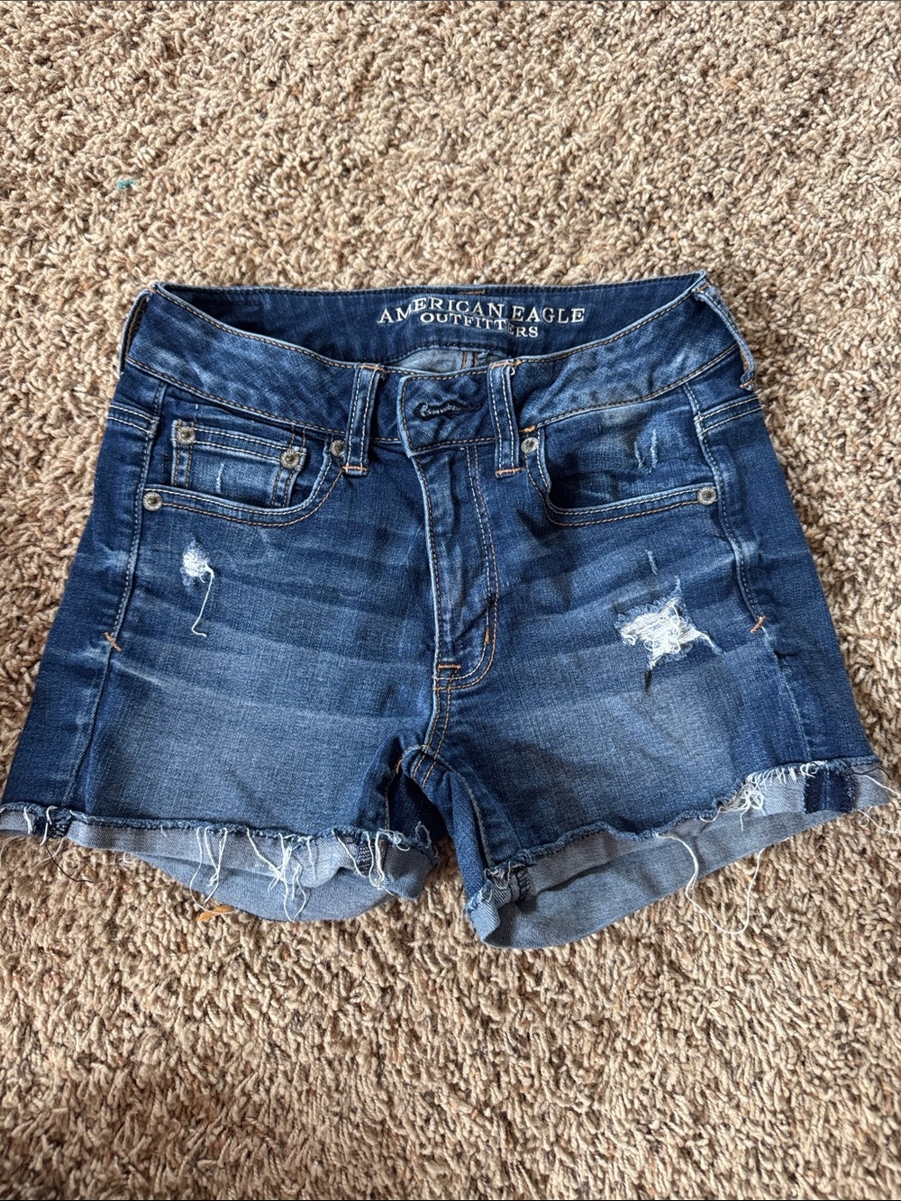 American Eagle Distressed Jean Shorts